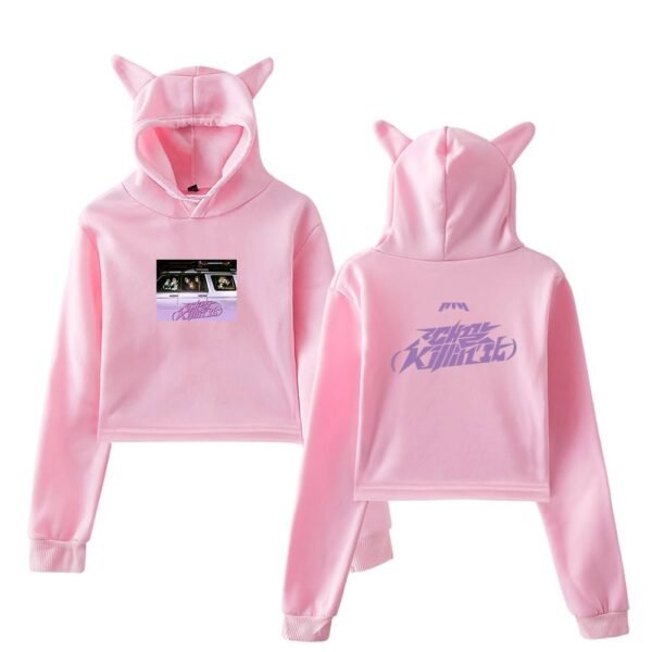 P1Harmony Cropped Hoodie #4 - Image 5