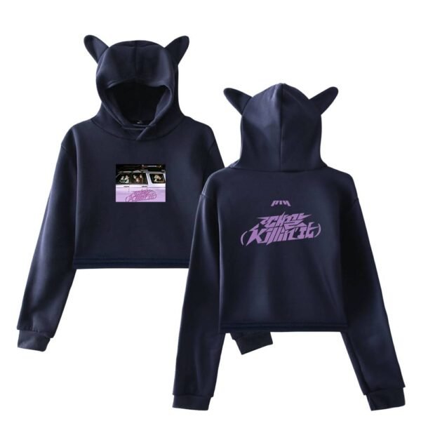 P1Harmony Cropped Hoodie #4 - Image 3